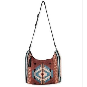 Gypsy Crossbody Bag - Southwest Style - Ethnic Inspired Design - Soft Cotton